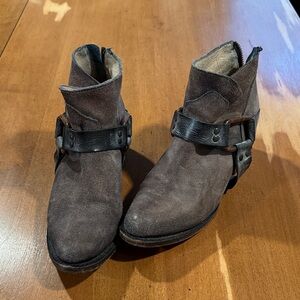 Freebird by Steven Brown Ankle Boots with Black Strap